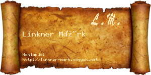 Linkner Márk névjegykártya